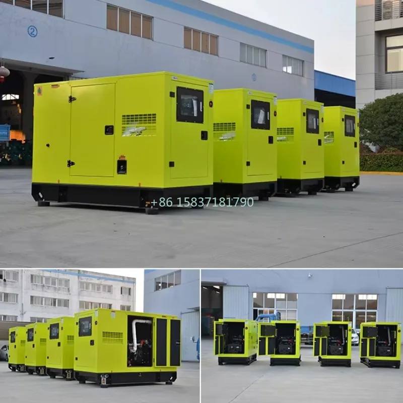 Super Silent Generator Set 20kva 30kva 50kva Diesel Generator Set Auto Remote Start Open Frame Engine 10kw Rated Power 3 Phase