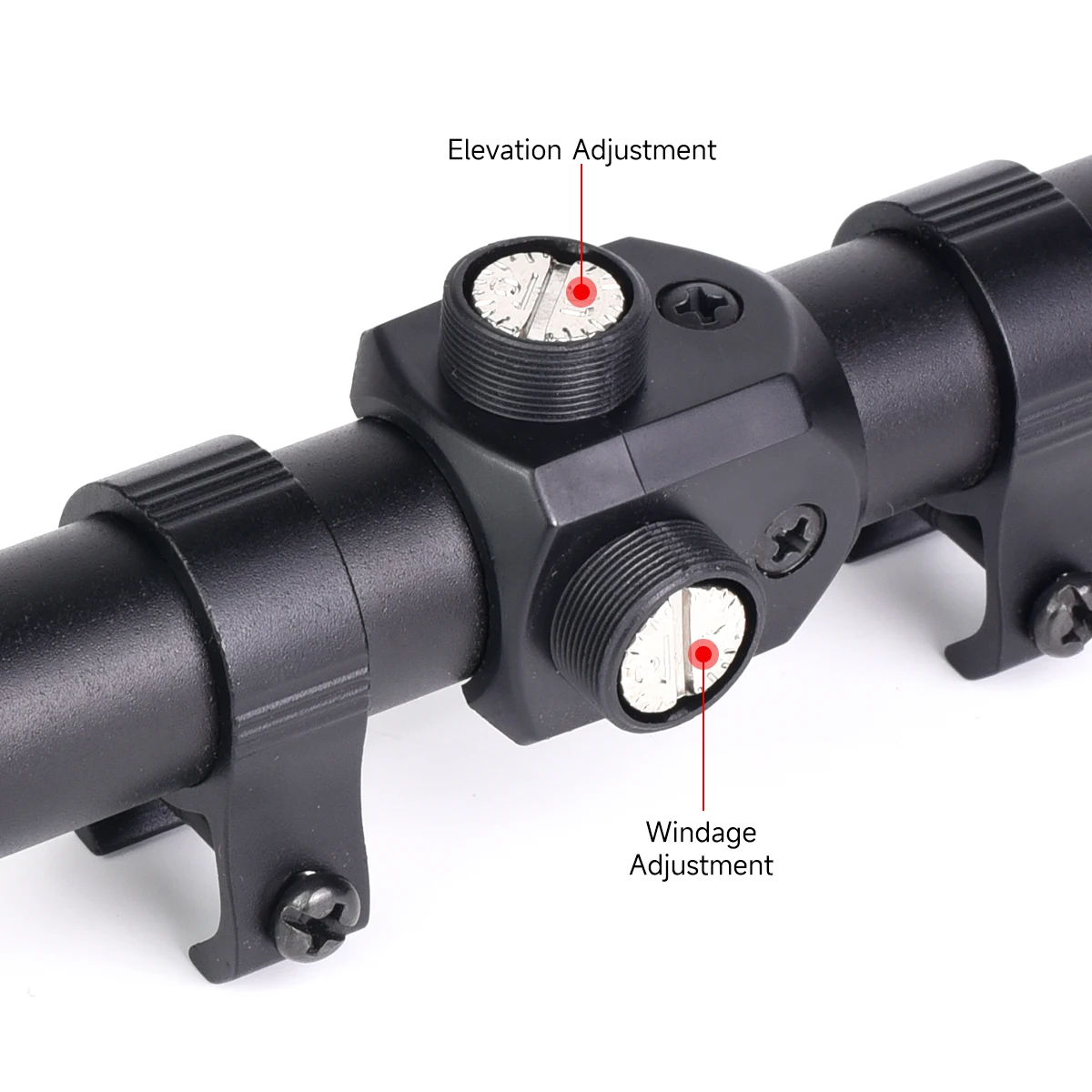 Mira telescópica táctica para riel Picatinny y airsoft para caza - imagen 2