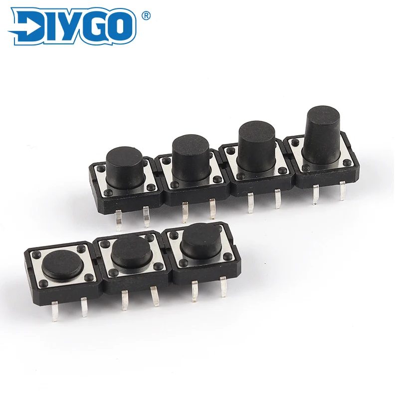 10PCS/lot Tact Push Button Switch Momentary Tactile tact Push 12*12*4.3/5/6/7/8/9/10/11/12 mm Micro Self-reset Switches 4 Pin