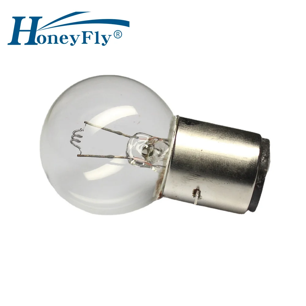 

HoneyFly 2pcs Microscope Lamp Bulb 6V/12V 30W 50W B20 Navigation Tungsten Wire Lighting Instrument Indicator Light