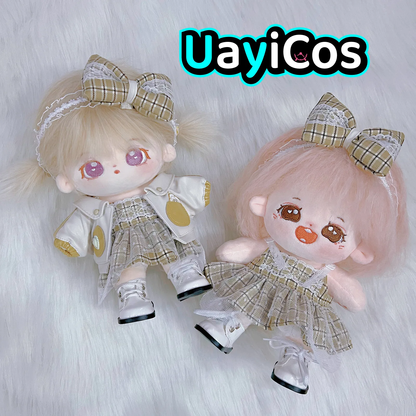 

Одежда для кукол 20 см, кожаное пальто, жилет на подтяжках, головной убор с кошачьими ушками, юбка для горячей девушки, платье, костюм, аксессуары для кукол, аниме-игрушка, детский подарок