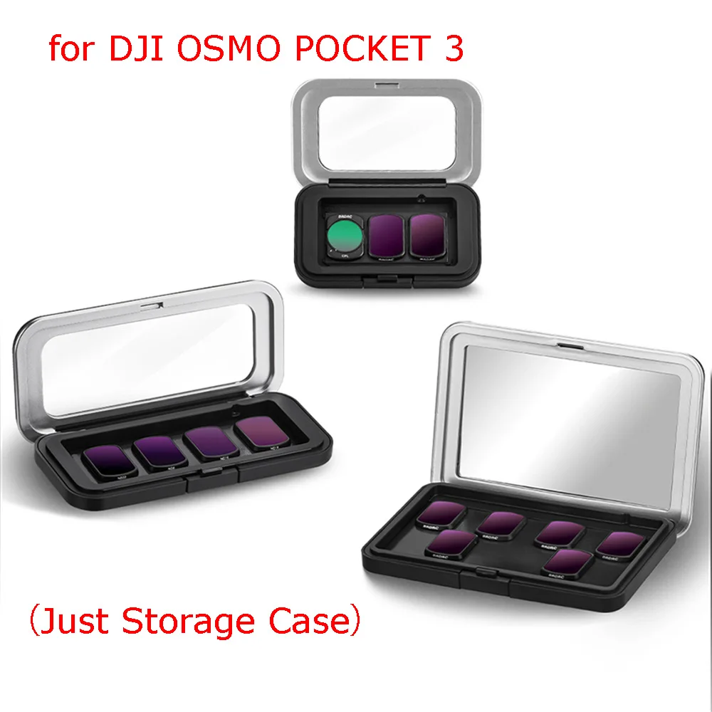 

For DJI OSMO POCKET3 Magnetic Filter Storage Case Wide Angle Macro Lens Storage Case Dust-proof Accessories