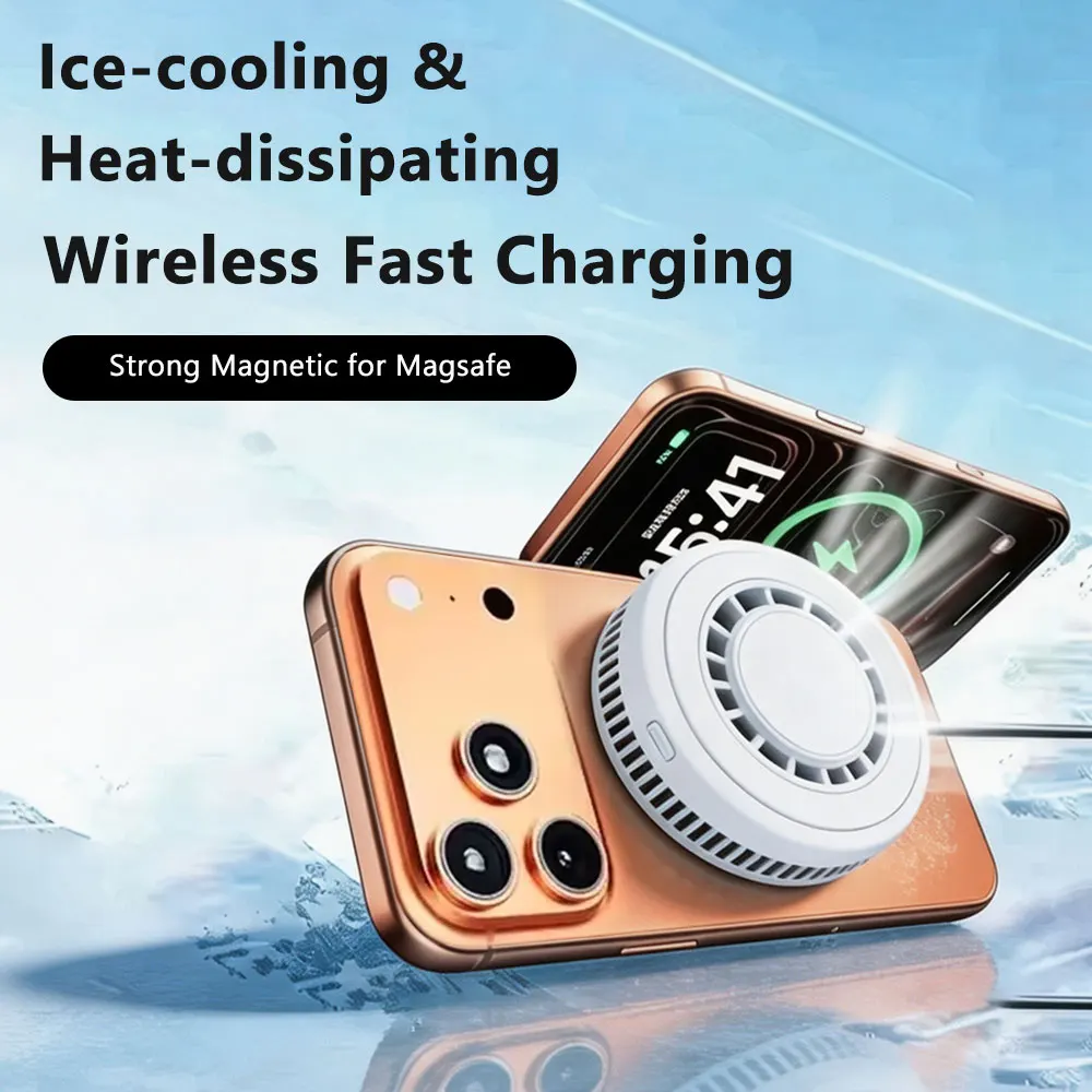 25W Magnetisches Schnellladegerät + Halbleiter-Kühlung Kabelloses Ladegerät für Gaming/Wohnen Überhitzung Reduzieren für iPhone 17~12 Pro Max – Detail 4