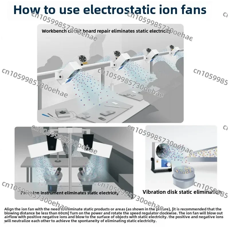 Ion Fan in Addition To Static Electricity ZJ-PCFJ Industrial Static Eliminator Miniature Desktop Negative Ion Fan