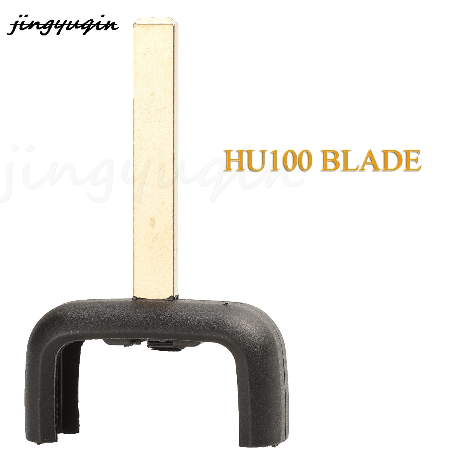 Jingyuqin-carcasa para llave a distancia de coche, 2 botones, Fob para Opel Astra Zafira Vectra Omega con opción de hoja YM28/HU46/Hu100/Hu43
