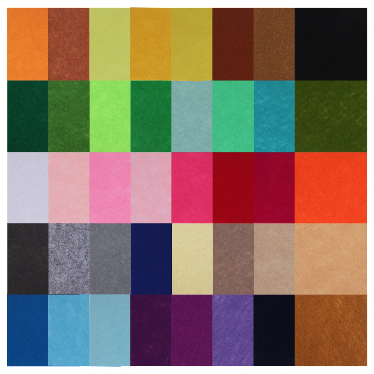 40 pezzi quadrati di tessuto in feltro artigianato fai da te artigianato in feltro colori assortiti tessuti sfocati per album da cucire