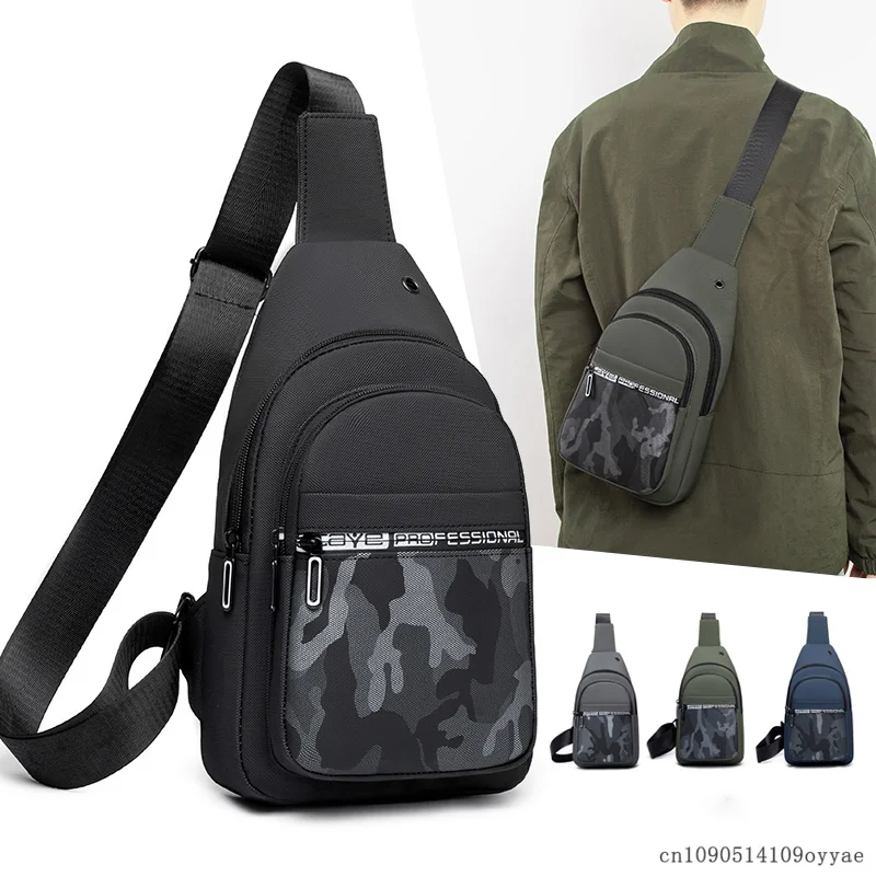 

Men's Chest Bag Outdoor Sports Waterproof Nylon Crossbody Bag Hiking Multipurpose Sling Bag for Outdoor Sports & Daily Commute