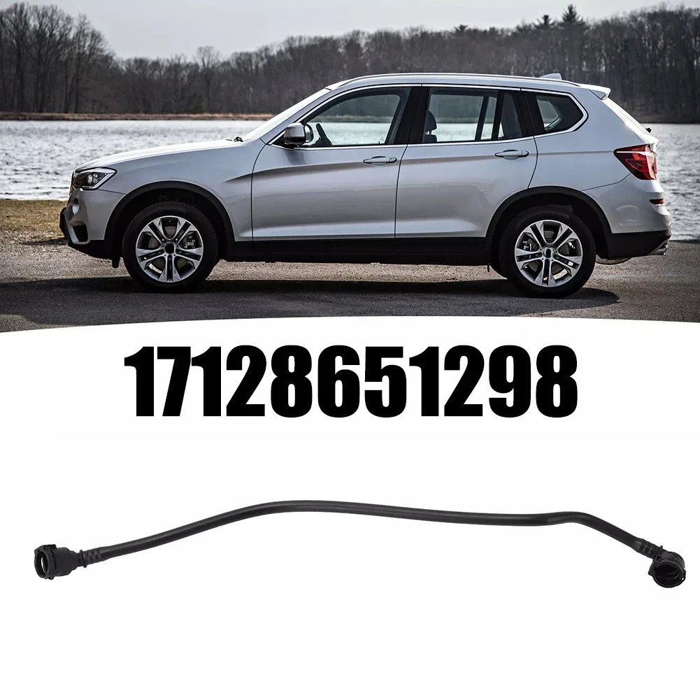 

1PC Car Engine Coolant Over Flow Hose For BMW X3 X4 2011-2018 L4 17128651298 Brand New Black Rubber 17128651298 Easy Installatio