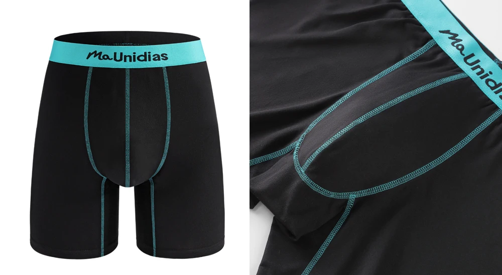 1 stücke Medium-Lange Männer Unterhose Shorts Marke Unterwäsche Für Männer Boxer Sexy Druck Schlüpfer der Männer Brief Bund boxer Briefs – Detail 7