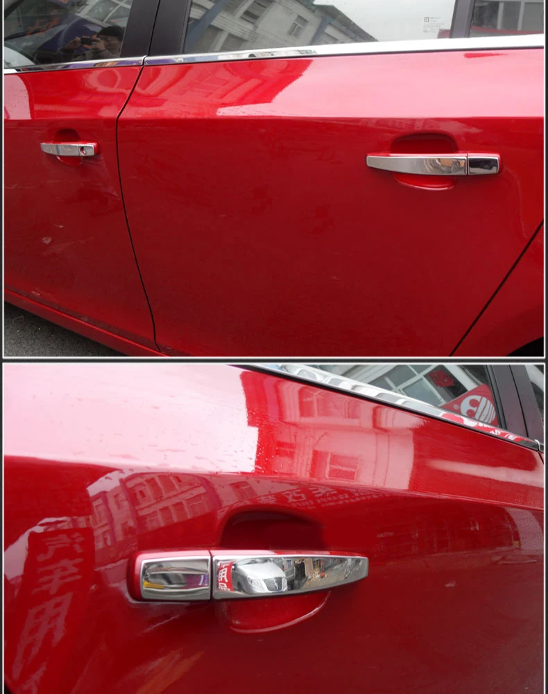 Stainless Steel Trim Door Handles Cover Car Accessories For Chevrolet Cruze J300 2009 2010 2012 2014 2015 2016