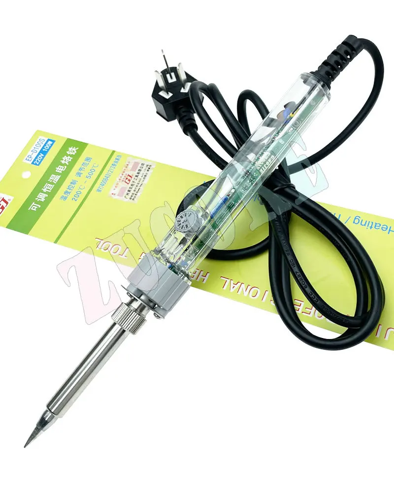 노란색 꽃 조절 가능한 온도 전기 납땜 인두 고온 고전력 전자 유지 보수 가정용 200W