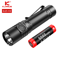 Klarus G15 V2 Strong Light Flashlight 21700 Small Straight Tube Short USB Charging Waterproof Long Range Flooding