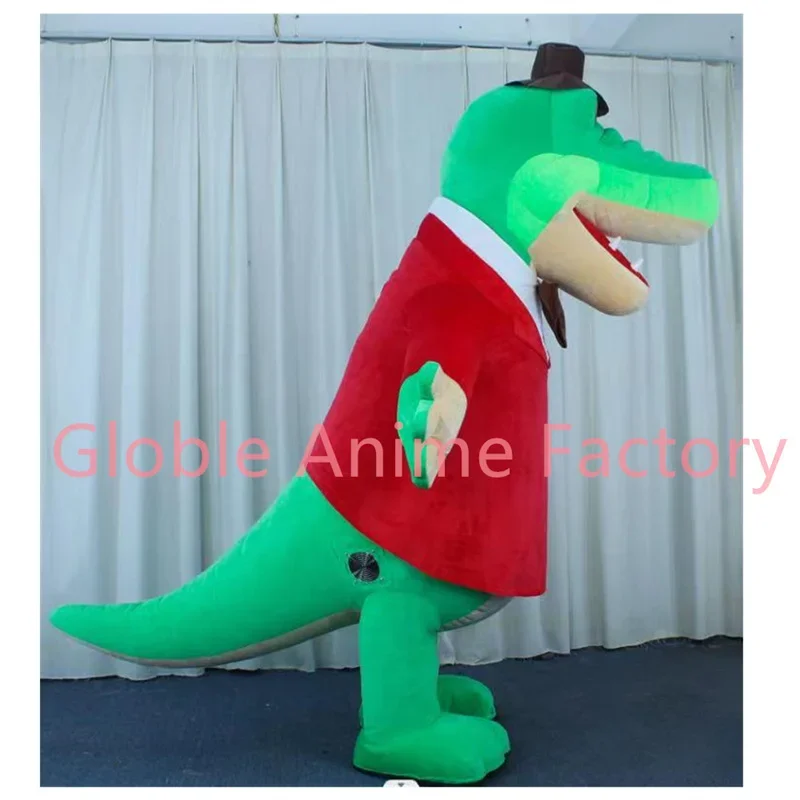 Russia Character Giant Inflatable Crocodile Mascot Costume Adult Cartoon Funny alligator Gena Cosplay Costume