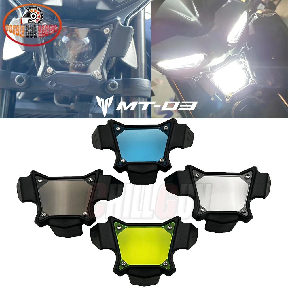 

Motorcycle Accessories Headlight Protector Screen Protective Cover Guard Headlamp Shield For YAMAHA MT03 MT25 2021-2024 MT-03 24