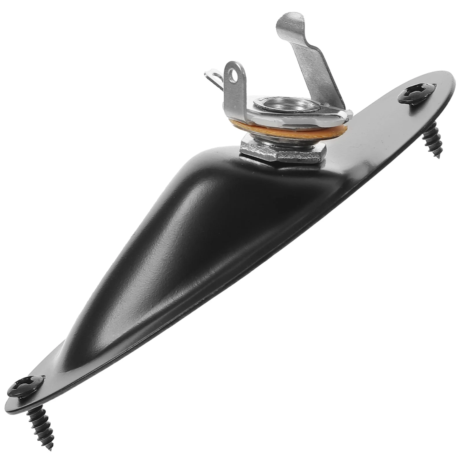 

Premium Electric Input Jack Socket Plate Replacement Parts Durable Metal Guitar Output Jack With Screws Oval Curved Design For
