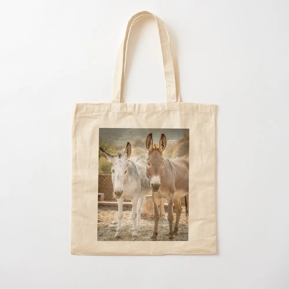 

Bubba & Maybelline Healing Donkeys Tote Bag eco bag folding Canvas personalized screen Canvas