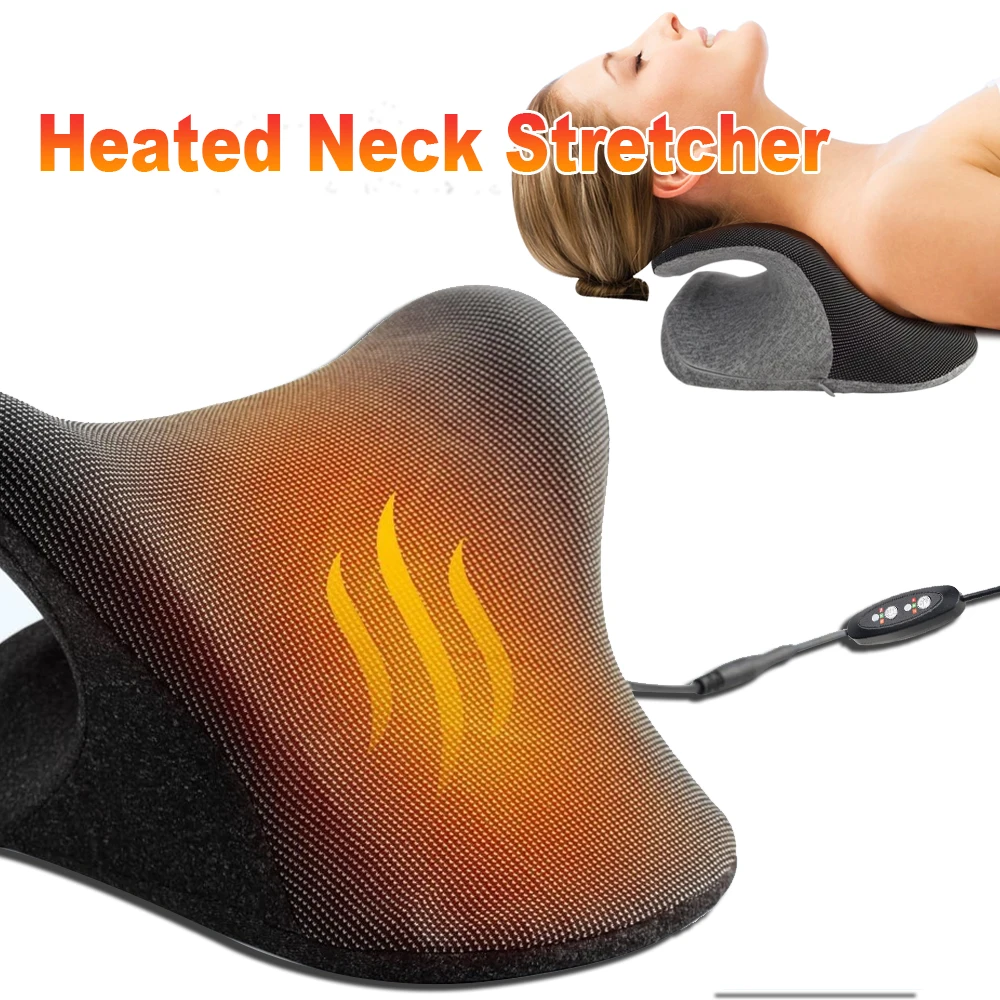 

Heating Neck Stretcher Pillow Orthopedic Cervical Neck Traction Device Shoulder Spine Cushions Hot Compress Pain Relief