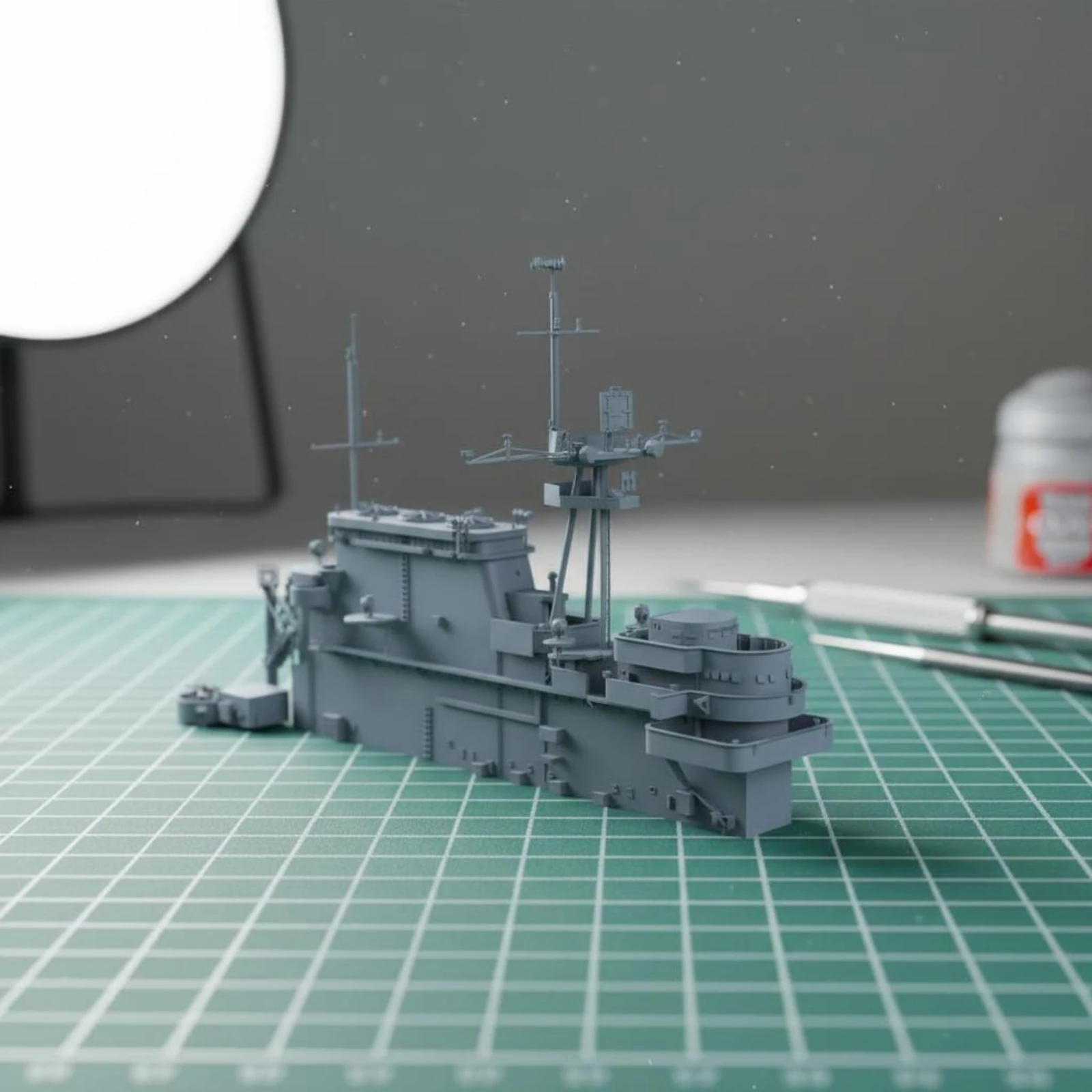 Aircraft Carrier Superstructure High Precision Carrier Island Structure Naval Model Upgrade Kit Resin Design Photo Etched Parts