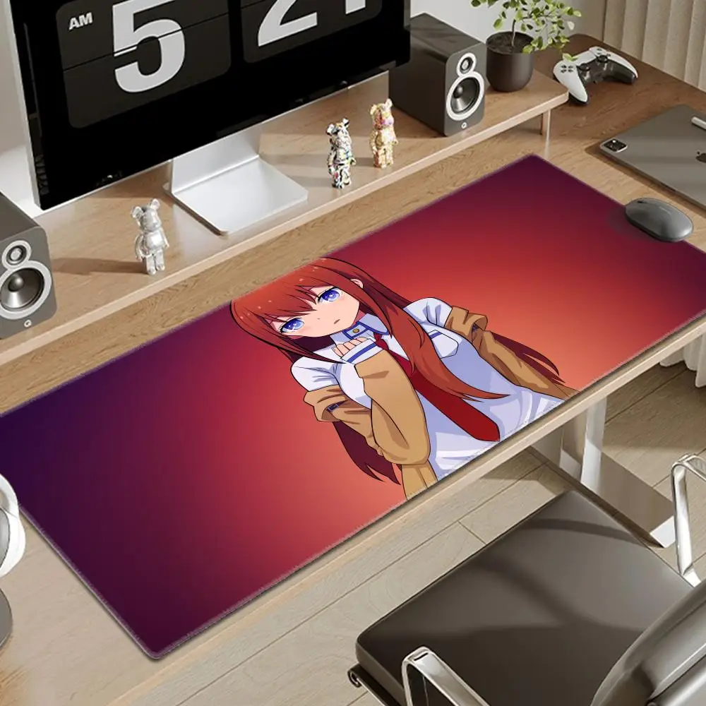 

Steins Gate Mouse Pad Gamer Pad Big Gaming Mousepad XL Mouse Mat Keyboard Mat Desk Mat Table Carpet Mausepad Computer Laptop Pad