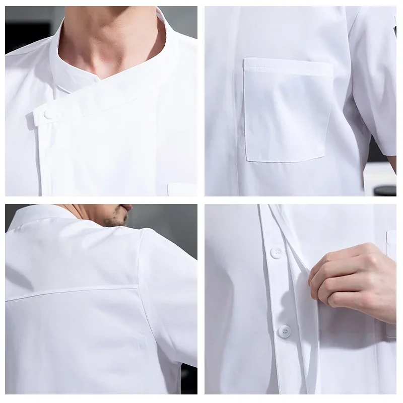 2025halloween Uniforme de Restaurant d'hôtel, cantine, pâtisserie, vêtements de boulanger, T-shirt de Chef de cuisine, veste