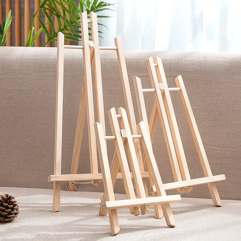 30/40/50cm Portable Wooden Easel Display Shelf Holder Stand for Artist Painting Sketching DIY Arts Photo Cards Displaying