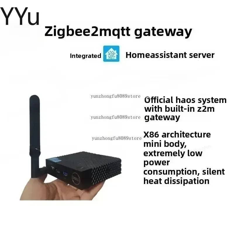 custom for Home Assistant 64G Mini PC Smart Home Server Gateway Edge Computing Host Local Automation Hub Zigbee WiFi