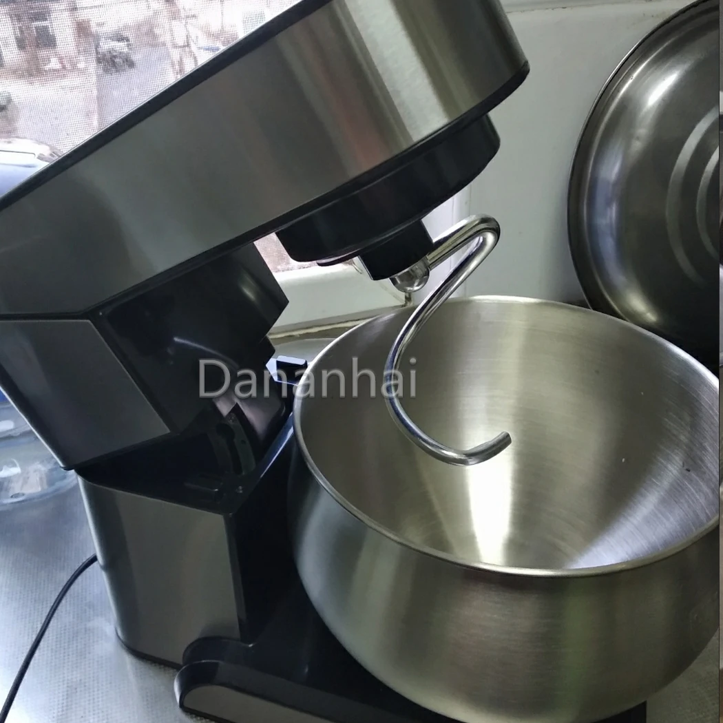 Household Stand Mixer, Chef Machine 304 Stainless Steel Bowl Dough Mixer for Daily Home Baking Cake Making