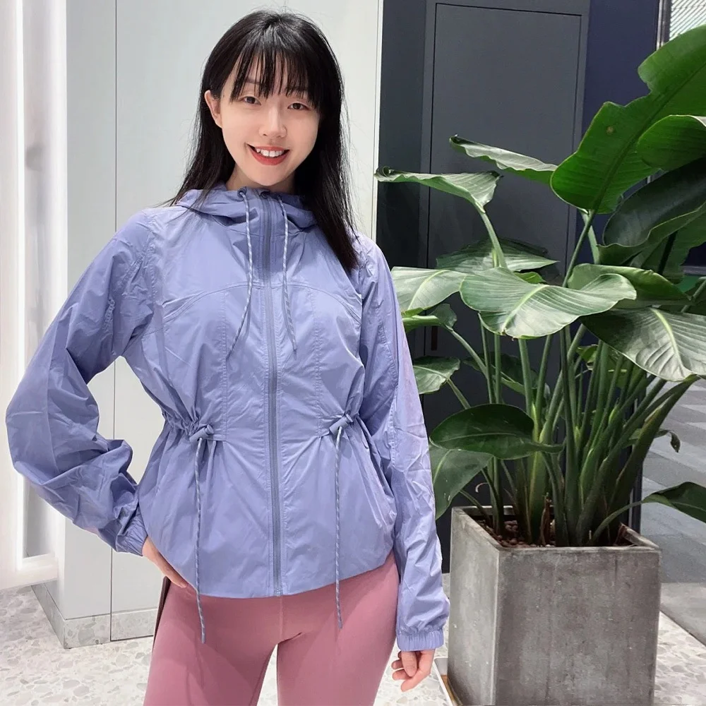 

Women's Outdoor UV Protection Skin Clothes Breathable Original Yarn UPF50+ Dual Elastici Hooded Sunscreen Clothing