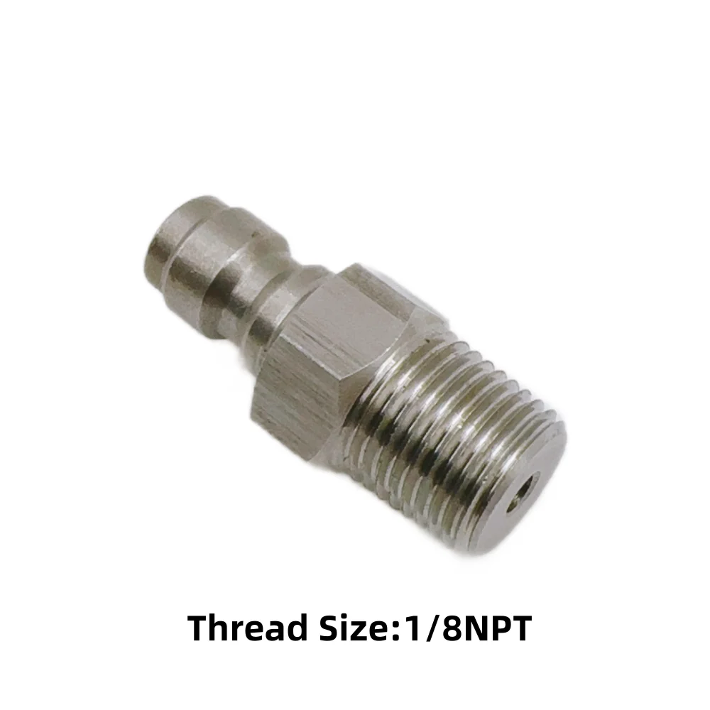 HPA GAS Foster Quick Disconnect AIR CO2 QC02 M10 NPT BSP G1/8" Füllnippel Stecker/Buchse Adapter Kopplerstecker 8mm