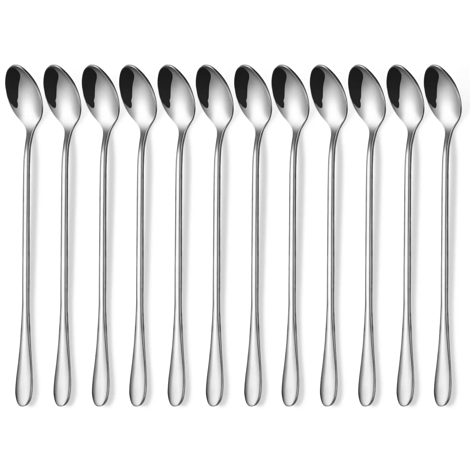 

Cibeat 12Pieces 9inch Iced Tea Spoons With Long Handles,Stainless Steel Ice Cream Spoon,Coffee Spoon,Dessert Spoon,Tea Spoon Set