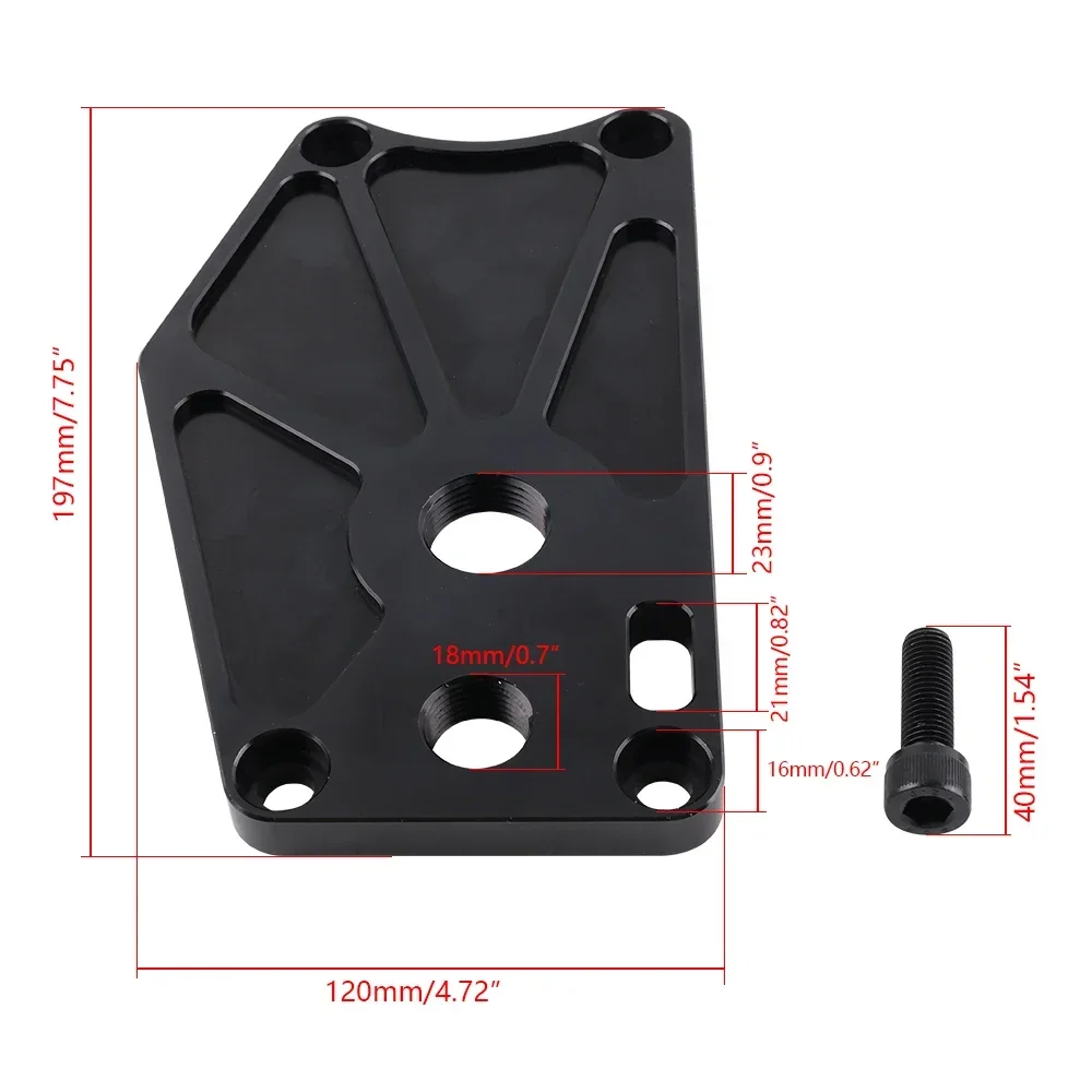 k series WATER BLOCK OFF PLATE V2 / -10 BREATHER PORT K20 K20A K20Z3 K24 K24A