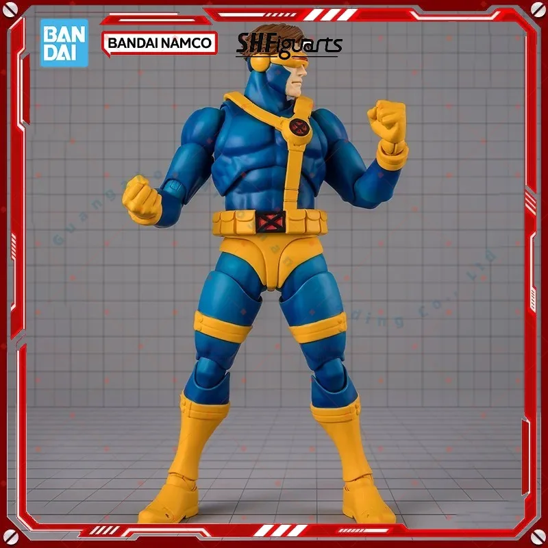 

Оригинальная фигурка Bandai S.H.Figuarts SHF Superhero Cyclops, готовая модель, аниме-фигурка с полным набором аксессуаров, подарок для детей