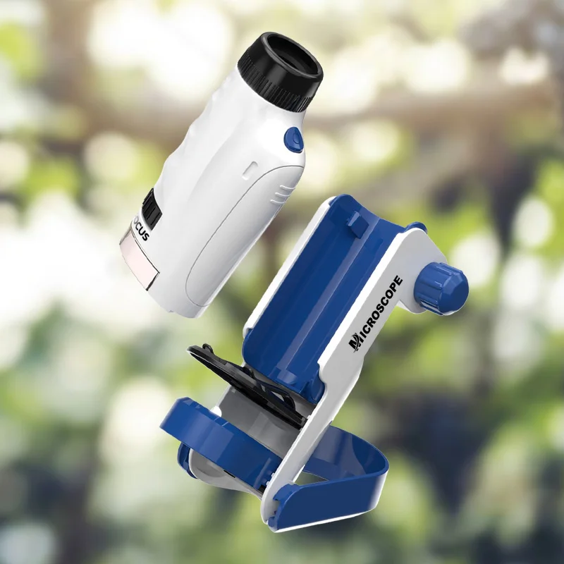 60X-120X Magnification Microscope Children Magnifier Educational Toy