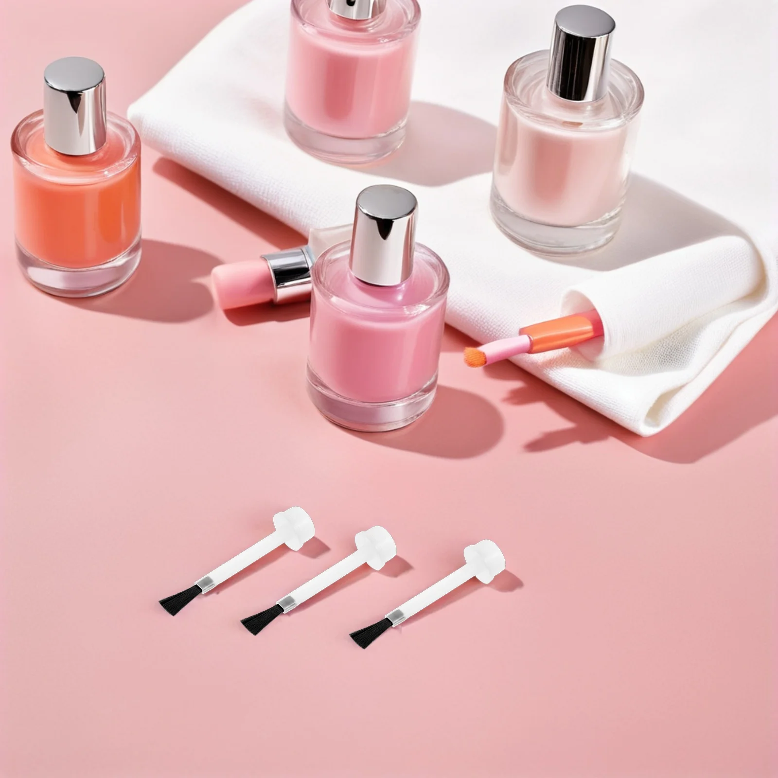 80 個ネイルアートブラシ交換用ジェルポリッシュネイルディップパウダーアプリケーター細い毛マニキュアツール再利用可能なミニ液体