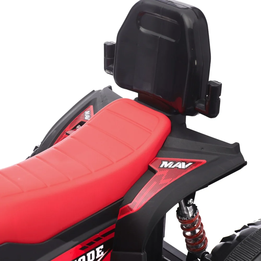 Spielzeug zum Fahren für Kleinkinder von 4 bis 12 V, Blei-Säure-Batterie bis zu 80 Minuten, großer Reifen, echte Stoßdämpfung, Elektrofahrzeug, ATV-Auto