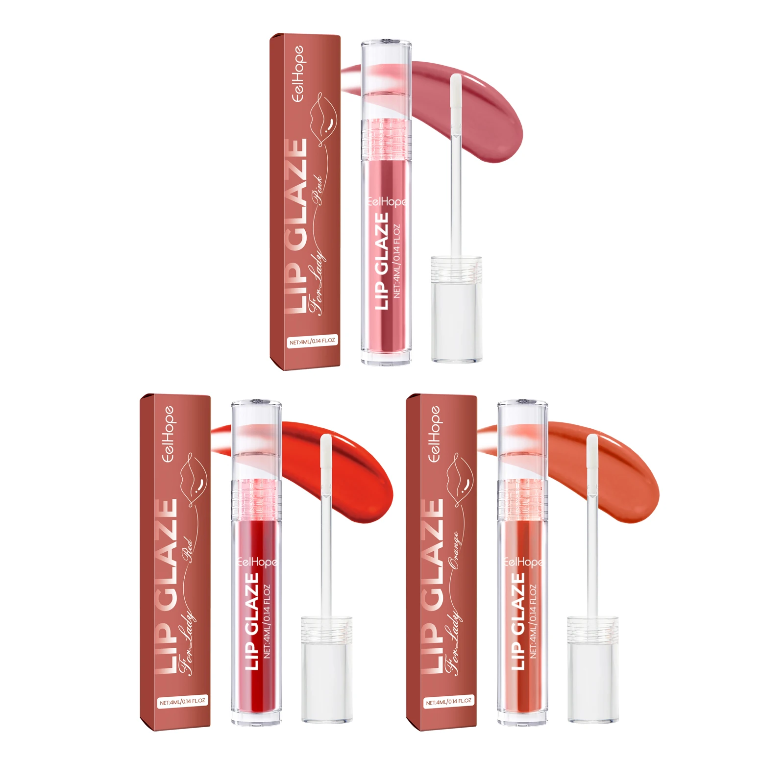 Lip Gloss 3colors Long Lasting Waterproof Sweatproof Nourishing Lipsticks Show Charms Brightening Skin Natural Makeup Cosmetic