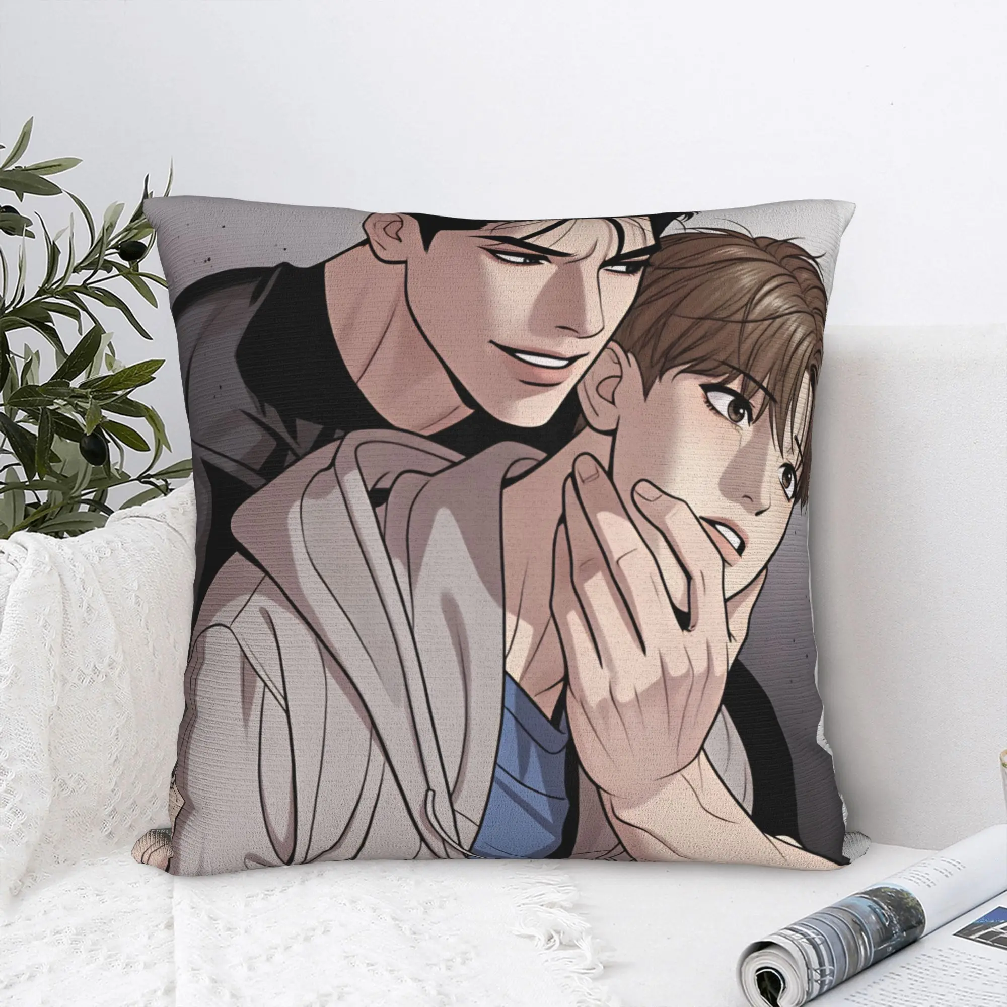 Bl Manhwa Jinx Joo Jaekyung   Pillow Cover  Morden Pillow Case  Home Decorative Cushion Cover Soft Pattern Pillowcases Gift Idea