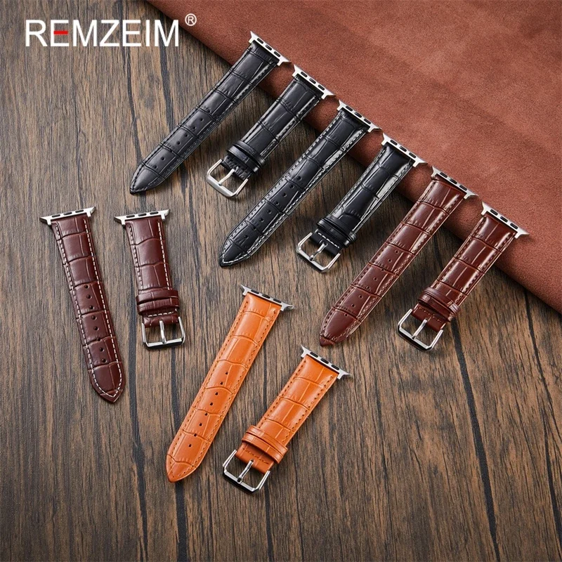 

Ремешок из тисненой кожи для Apple Watch Series 10 42/46 мм 9 8 7 41 мм 45 мм Ремешок 38/42 мм Ultra 49 мм IWatch SE 6 5 4 3 40/44 мм