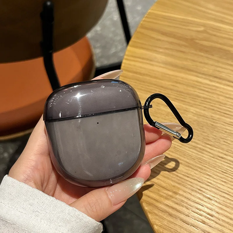 Smoky Transparent Case for Bose QuietComfort Ultra(2nd Gen)/QC Ultra Earbuds Shockproof Soft TPU Thin Cover with KeyChain view 4