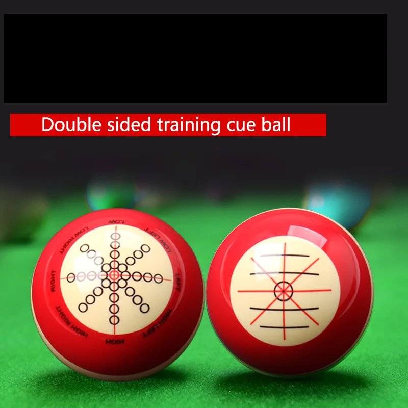 CUPPA Billiards Exercise Cue Ball 57.2mm Two-Sided Designs Resin Protection Eight/Nine Ball