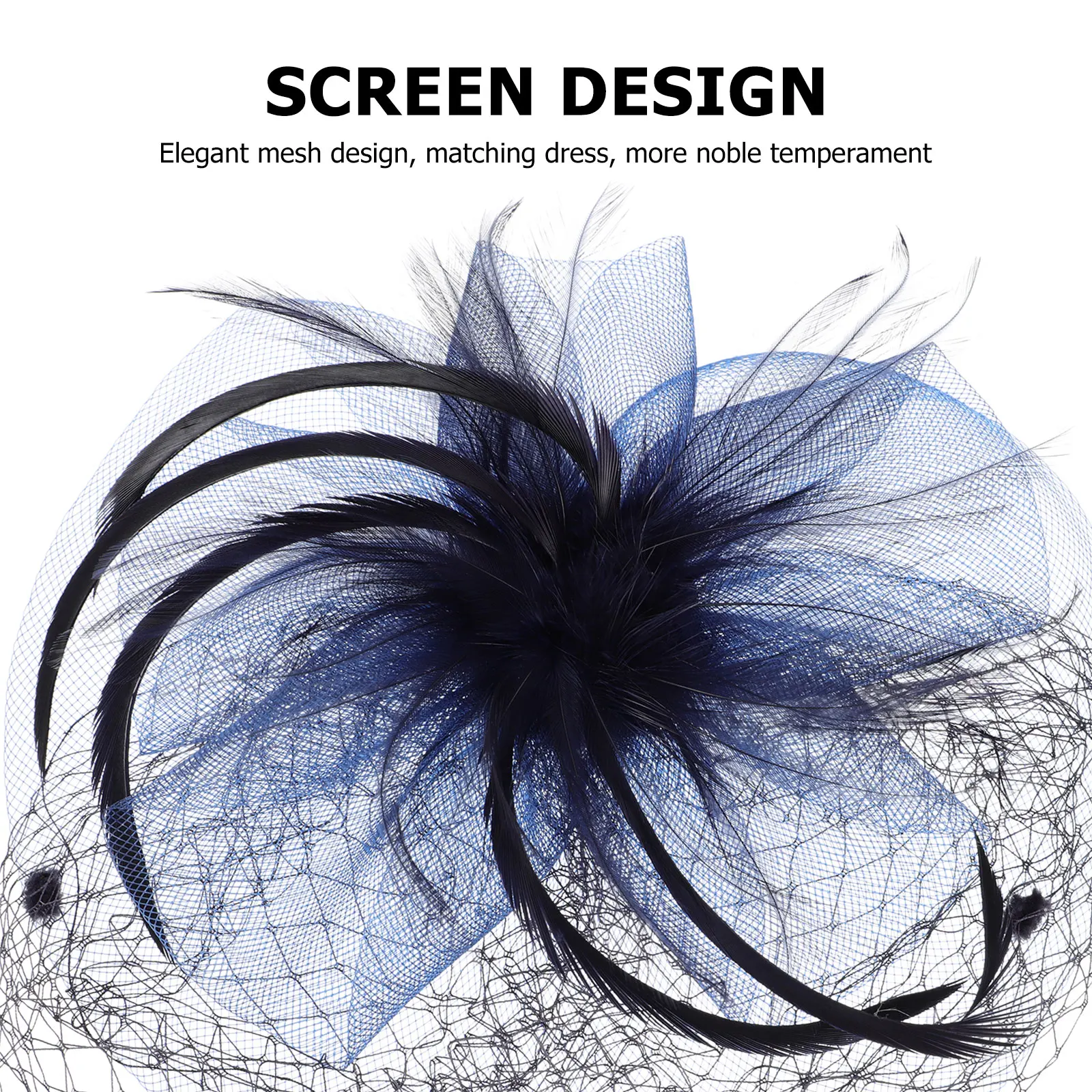 

Elegant Mesh Headdress Fashion Hair Accessories Lightweight Women Hats Net Yarn Headdress Headwear Banquet Party Wedding