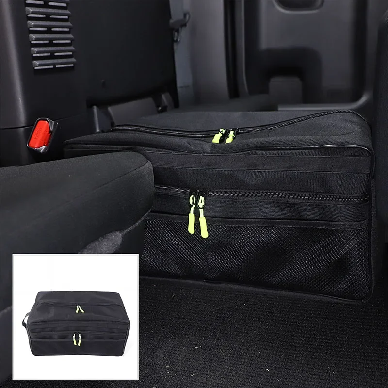 For Nissan Frontier 2022-2024 2 doors Car Rear Seat Middle Storage Bag Multi functional Tool Storage Bag Car Accessories