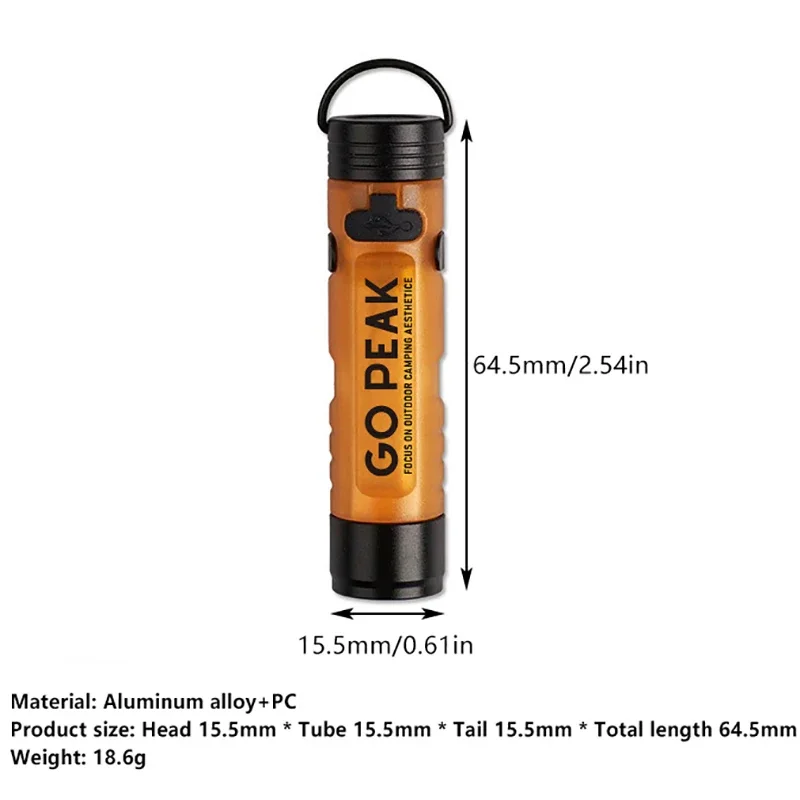 1 قطعة مصباح يدوي صغير للجيب في الهواء الطلق مفتاح كليب غطاء المحيطة Led التحمل الطويل الكوارث الإغاثة الطوارئ 5050 ضوء صغير #6