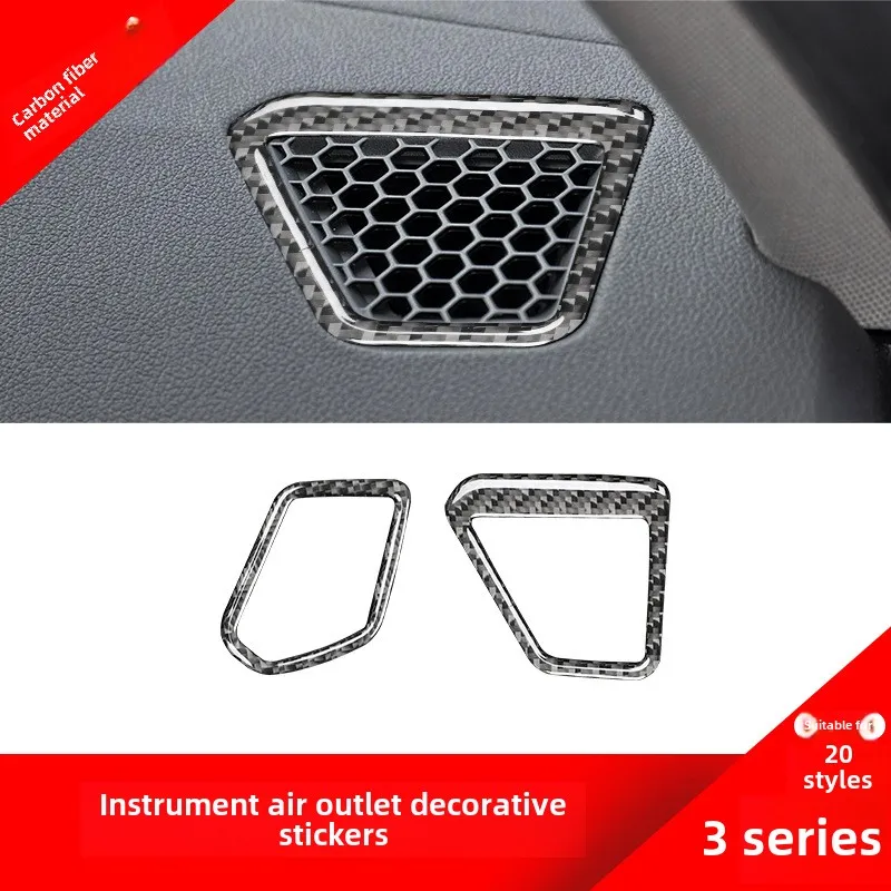 

Suitable for Bmw20-21New Style3SeriesG20Interior Modification Dashboard Air Vent Carbon Fiber Decorative Sticker