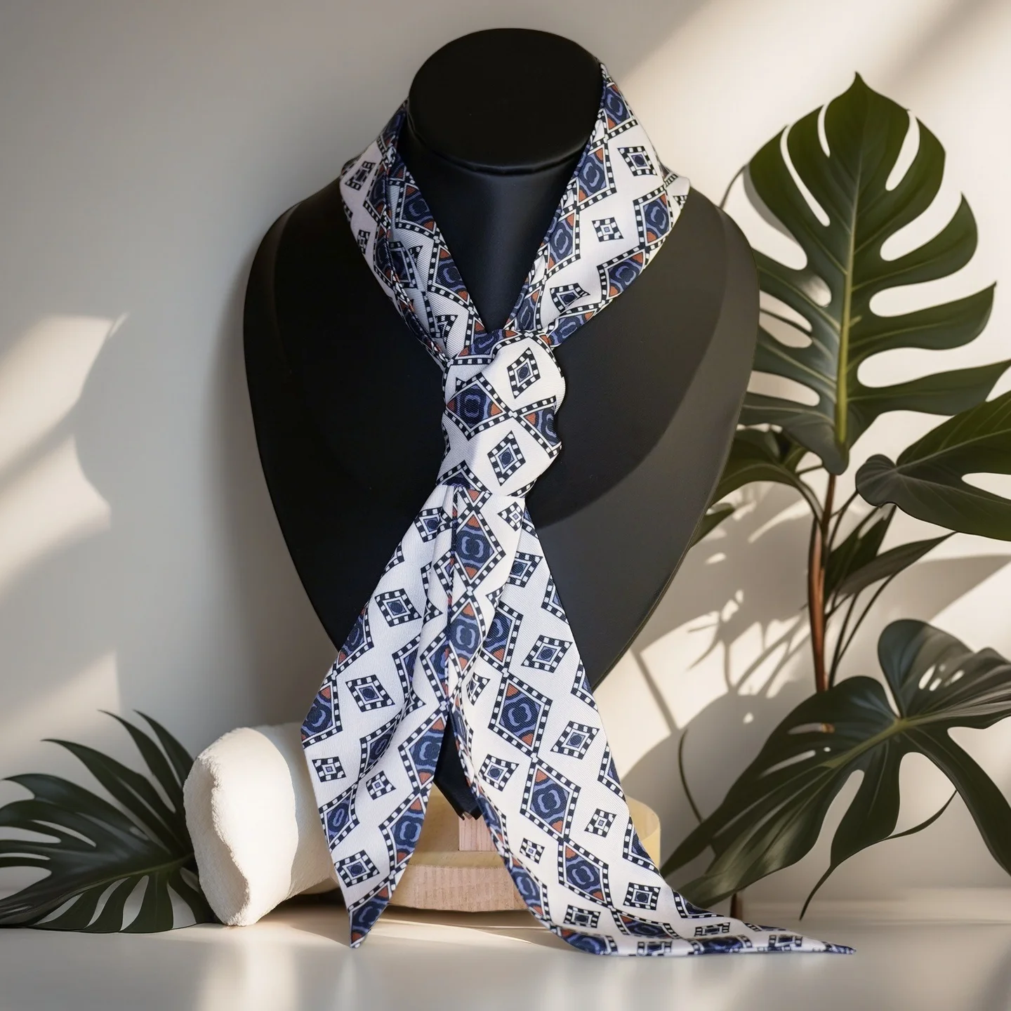 

Новое поступление, европейский модный шарф, женская бандана с цветочным принтом в стиле ретро, повязка на голову, сумка с галстуком, очаровательный аксессуар