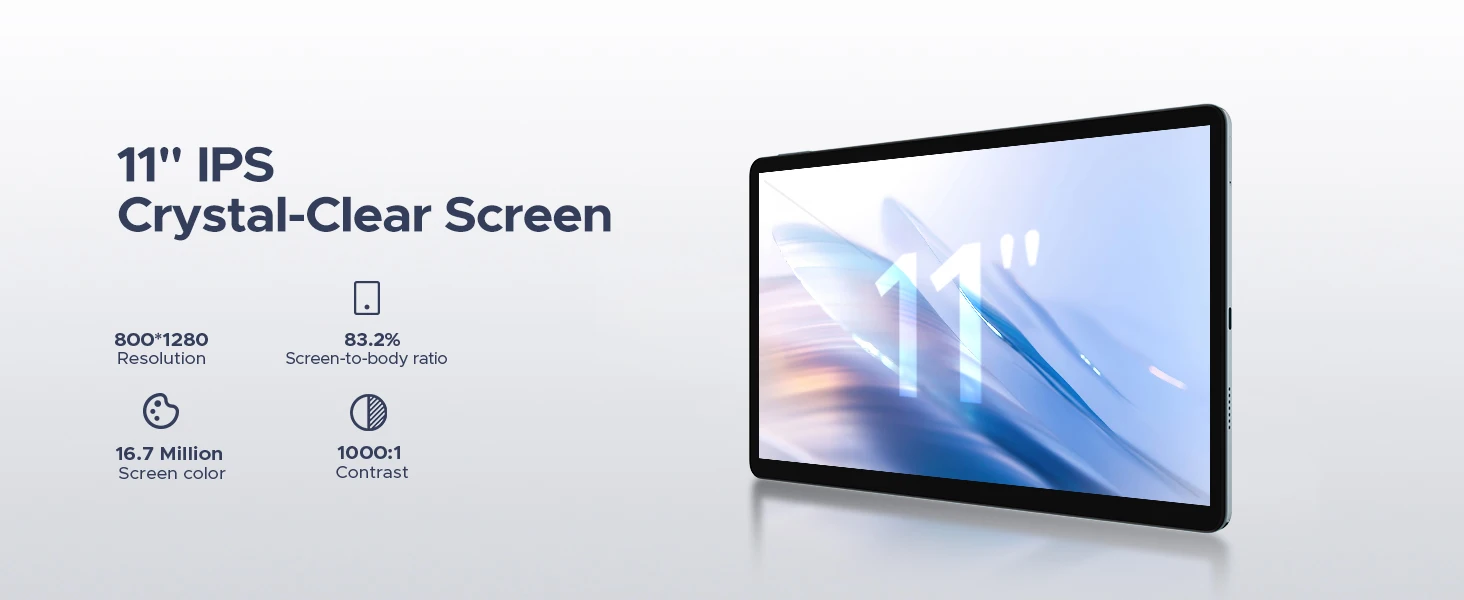 Global Version Doogee U11 Pro Android 16 Tablet 30Gb(6+24) 256Gb 11" Hd 90Hz Display 8580Mah Battery Unisoc T7200 Widevine L1