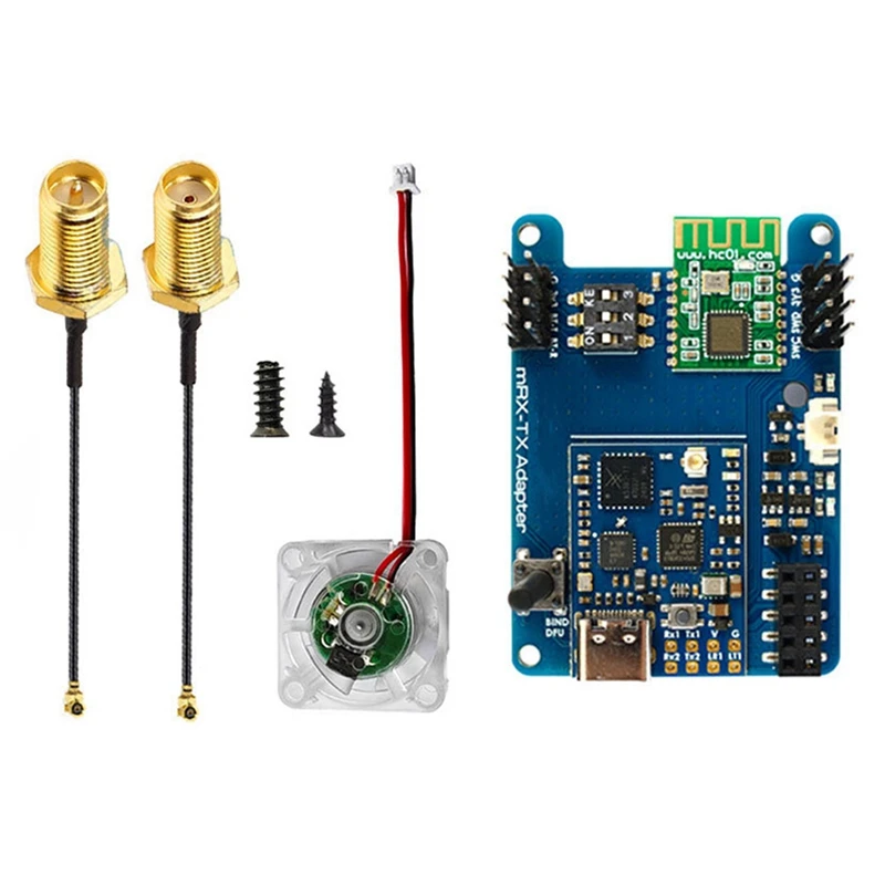 Mavlink 2.4GHZ TX Module Kit With TCXO 13-30Dbm Built-In Bluetooth And 5V Fan Controller For Long Range RC Models