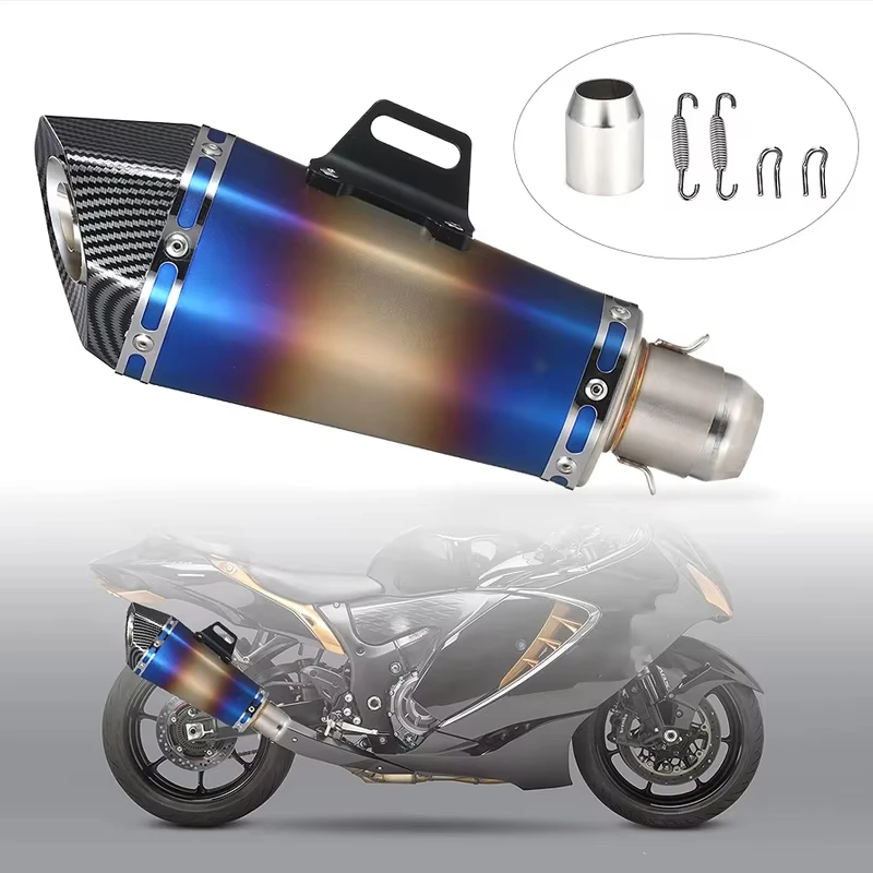 

Motorcycle Exhaust Muffler Modify Universal 51MM For NINJA250 300 CBR650R Z650 900 GSXR1000 SV650 ZX4R ZX10 R3 R6 MT07