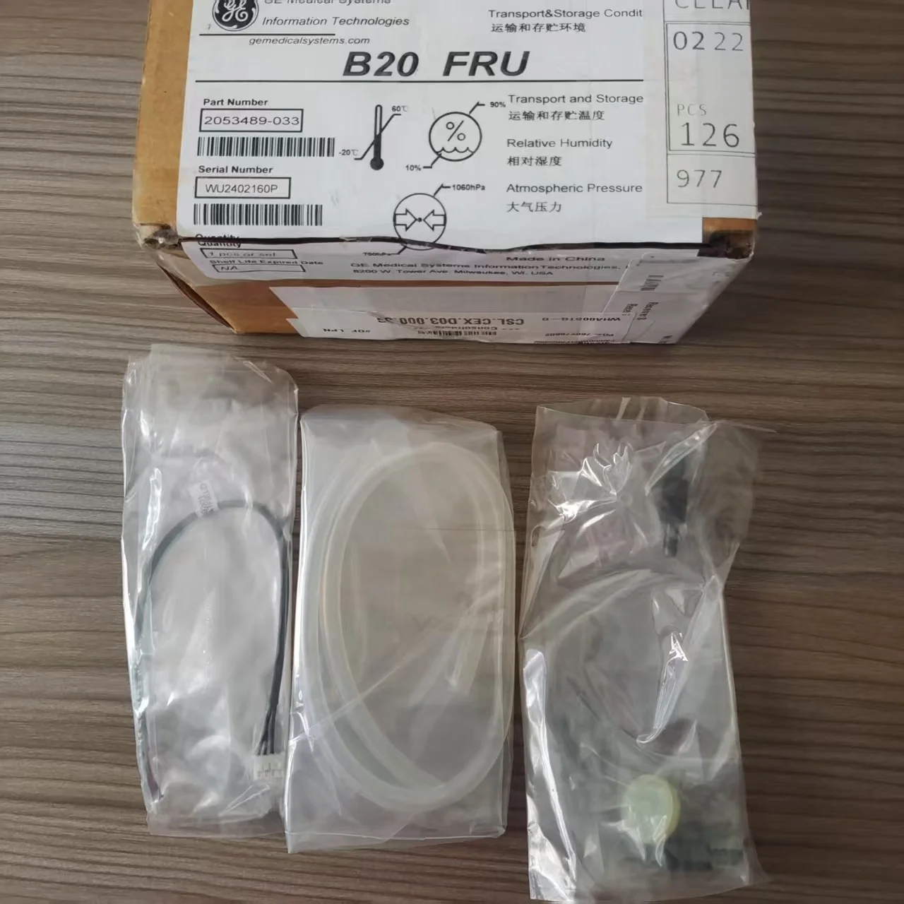 GE B20 B40 B125 Patient Monitor NIBP Tube And Cables 2053489-033 Original New