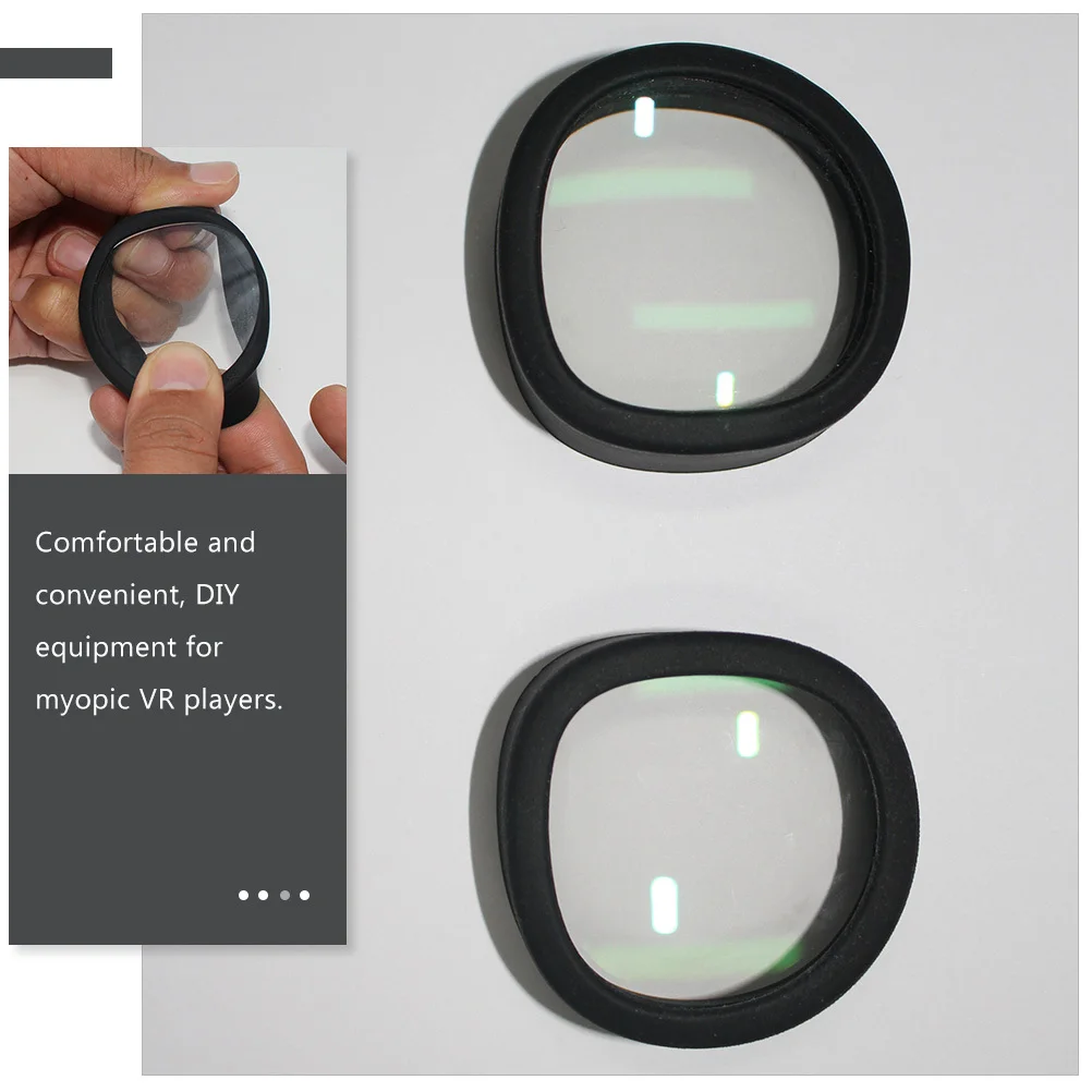 

1Set Vr Lens Protector Soft Silicone Anti-Scratch Ring for Myopic Players Easy Install Remove Light Seal Design Compatible with